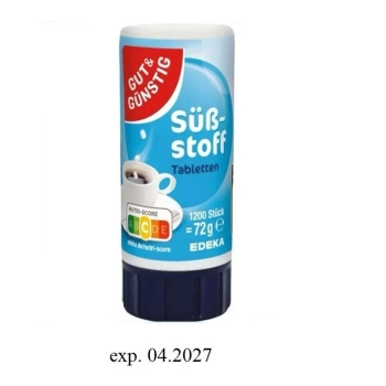 Słodzik 1200 tabletek x 4347 sztuk paleta Hurtownia chemia z Niemiec